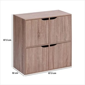 Рафт 5five Mix'n Door, 4 отделения, 67.5 x 32 x 67.5 cm