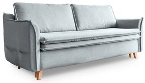 Светлосив разтегателен диван 225 cm Charming Charlie – Miuform