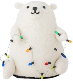 Бяла светлинна декорация Wally – Bloomingville