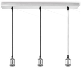 Захранващ кабел VINTAGE 3xE27/40W/230V мат хром