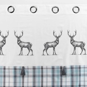 Бяло-синя завеса 140x240 cm Megeve – douceur d'intérieur