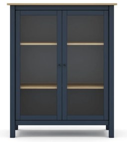Тъмно син/естествен шкаф от борова дървесина 90x110 cm Misti - Marckeric