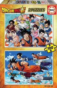 Dragon Ball - пъзел 2х100 части