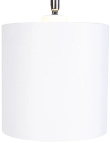 Модерна подова лампа бяла със злато - Lofty