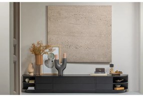 Черен модулен ТВ шкаф от масивен бор 156x40 cm Finca – WOOOD