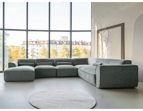 Светлозелен ъглов диван (десен ъгъл/"U" форма) Flex Felix – Miuform