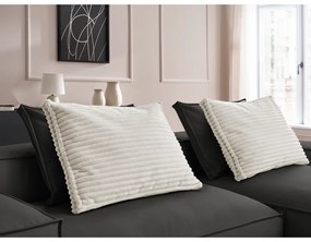 Черен ъглов диван от изкуствена кожа (променлив) Boheme – Bobochic Paris