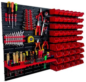 Стена за инструменти 115x78 см + 55 кутии