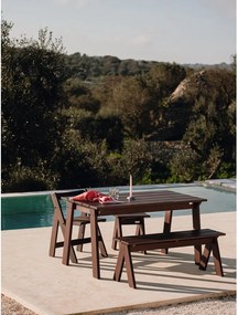 Градинска маса за хранене от масивен бор 77x140 cm Navo – noo.ma