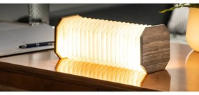 Кафява LED затъмняваща се настолна лампа (височина 3,5 cm) Accordion – Gingko