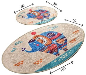 Килими за баня в комплект от 2 бр. 60x100 cm Etnic – Foutastic