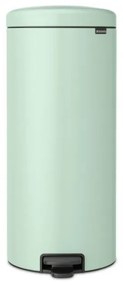 Кош за боклук с педал Brabantia NewIcon 1008851, 30 л, Плавно затваряне, Противоплъзгаща основа, Светлозелен