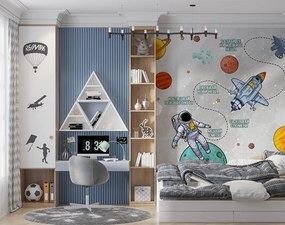 Фототапет Космически Мечтатели – Планети, Ракети и Астронавт