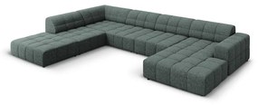 Тюркоазен ъглов диван (ляв ъгъл/U) Chicago - Cosmopolitan Design