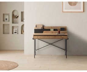 Работна маса от масивен дъб 60x113 cm Lila – Marckeric