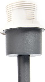 Модерна стенна лампа тъмно сива 1-светлина с превключвател - Combi