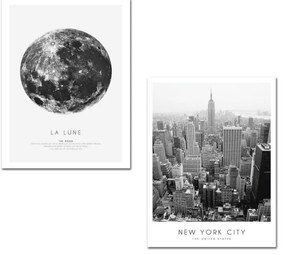 Картини в комплект 2 бр. 30x40 cm New York City – Wallity