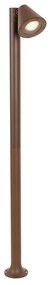 Модерен външен стълб ръждяво кафяв 100 см IP44 Регулируем - Ciara