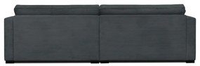 Сив диван от рипсено кадифе 266 cm Mobby – Scandic