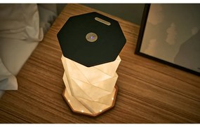 Черна светлинна декорация с USB ø 12 cm Twist Hexagon – Gingko