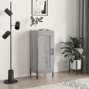 830458 vidaXL Сайдборд, сив сонома, 34,5x34x90 см, инженерно дърво