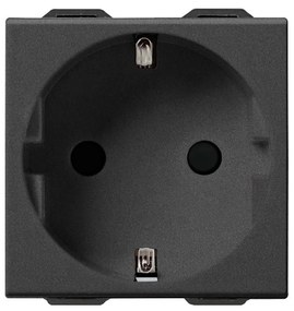 VIMAR 09208.CM Контакт SICURY немски стандарт 2P+E 16 A 250 V~ Карбон мат, 2M NEVE UP