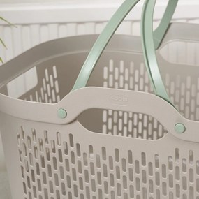 Светлокафяв пластмасов кош за пране 45 l – Addis