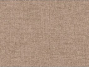 Сиво-бежово двойно легло 200x200 cm тапицирано с включена подматрачна рамка Aveline – Micadoni