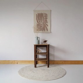 Кремав детски килим ø 140 cm Neethu Avoine – Nattiot