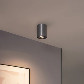 Модерно вградено прожекторно осветление тъмно сиво GU10 50mm регулируемо - Rondoo Up