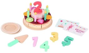 Lelin Toys, Дървена торта за Рожден ден, 2 в 1