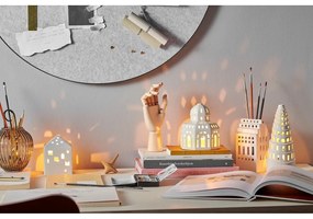 Бял керамичен свещник Urbania Lighthouse Manor - Kähler Design