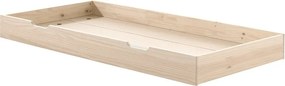 Детско легло 90x200 cm от масивен бор разтегателно с включена подматрачна рамка в естествен цвят Margrit – Vipack