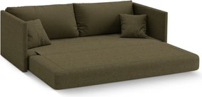 Зелен шенилов сгъваем диван 209 cm Shannon – Cosmopolitan Design