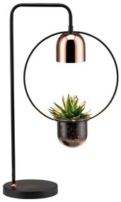 Paulmann 79746 - 1xGU10/20W Настолна лампа FANJA 230V димна