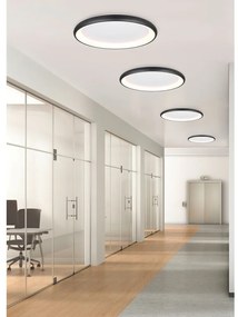 Черно LED затъмняващо се осветително тяло за таван Cardona – Trio