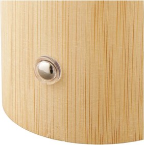 Бяла/в естествен цвят бамбукова настолна лампа с пластмасов абажур (височина 18 cm) Stafford – House Nordic