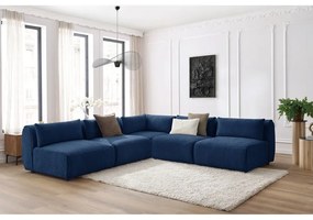 Тъмносин ъглов диван (променлив) Jeanne - Bobochic Paris