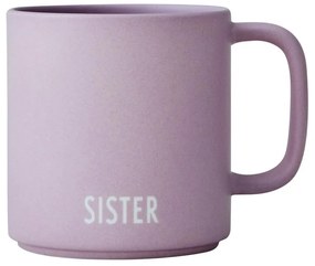 Лилава порцеланова чаша 175 ml Sister - Design Letters