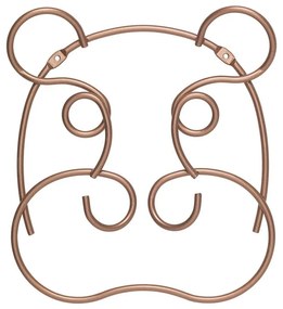 Кука за стена в меден цвят Hippo - Metaltex