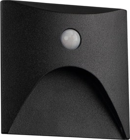 Kanlux 39142 - LED осветително тяло за стълби със сензор EXIN 2,5W/230V 4000K IP65 черно hr.