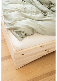 Двойно легло от масивен бор без табла в естествен цвят 140x200 cm Orbit – Karup Design