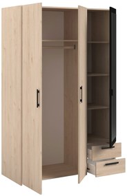 Гардероб Dorm 3-врати с огледало- Mauro