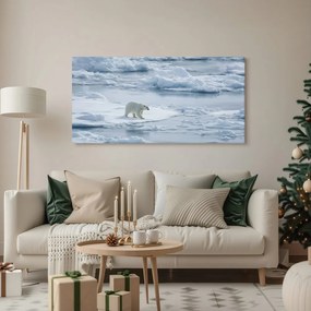 Картина на платно – Полярна мечка на ледена плоча