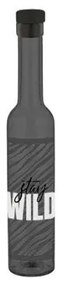 Стъклена бутилка за зехтин с декор и тапа 250мл "Stay Wild" M-152007 - Horecano