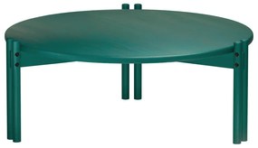 Зелена кръгла масичка за кафе от масивен бор ø 80 cm Sticks – Karup Design