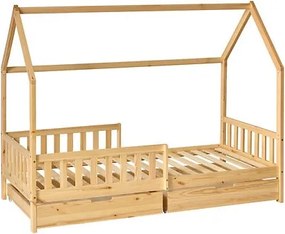 Детско легло с място за съхранение Монтесори Аtmosphera Bosco, 90x190 см, MDF