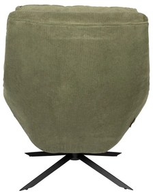 Зелено кадифено кресло Vince - Dutchbone