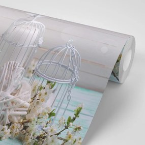 Фототапет – Черешови клонки и фенерчета