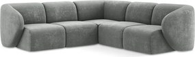 Сив шенилов ъглов диван Lani – Makamii